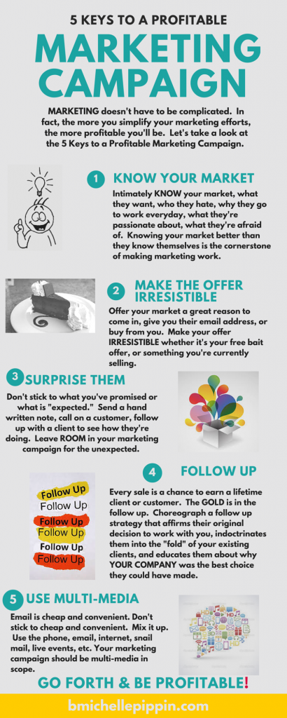 {Infographic} 5 Keys to a Profitable Marketing Campaign - b. michelle ...